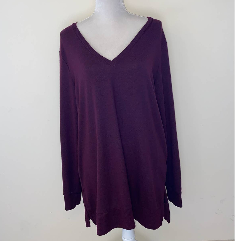 MAROON SWEATER LUCKY BRAND SIZE LARGE GENTLY USED